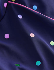 Sunsafe Patterned Rash Vest-Rainbow Foil Confetti Spot / Boden us
