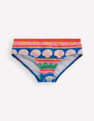 Patterned Bikini Bottoms-Multi Sea Shell Stripe / Boden us
