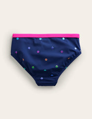 Patterned Bikini Bottoms-Rainbow Foil Confetti Spot / Boden us