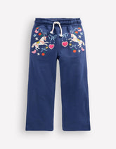 Bobbie Appliqué Sweatpants-Navy Unicorns / Boden On sale