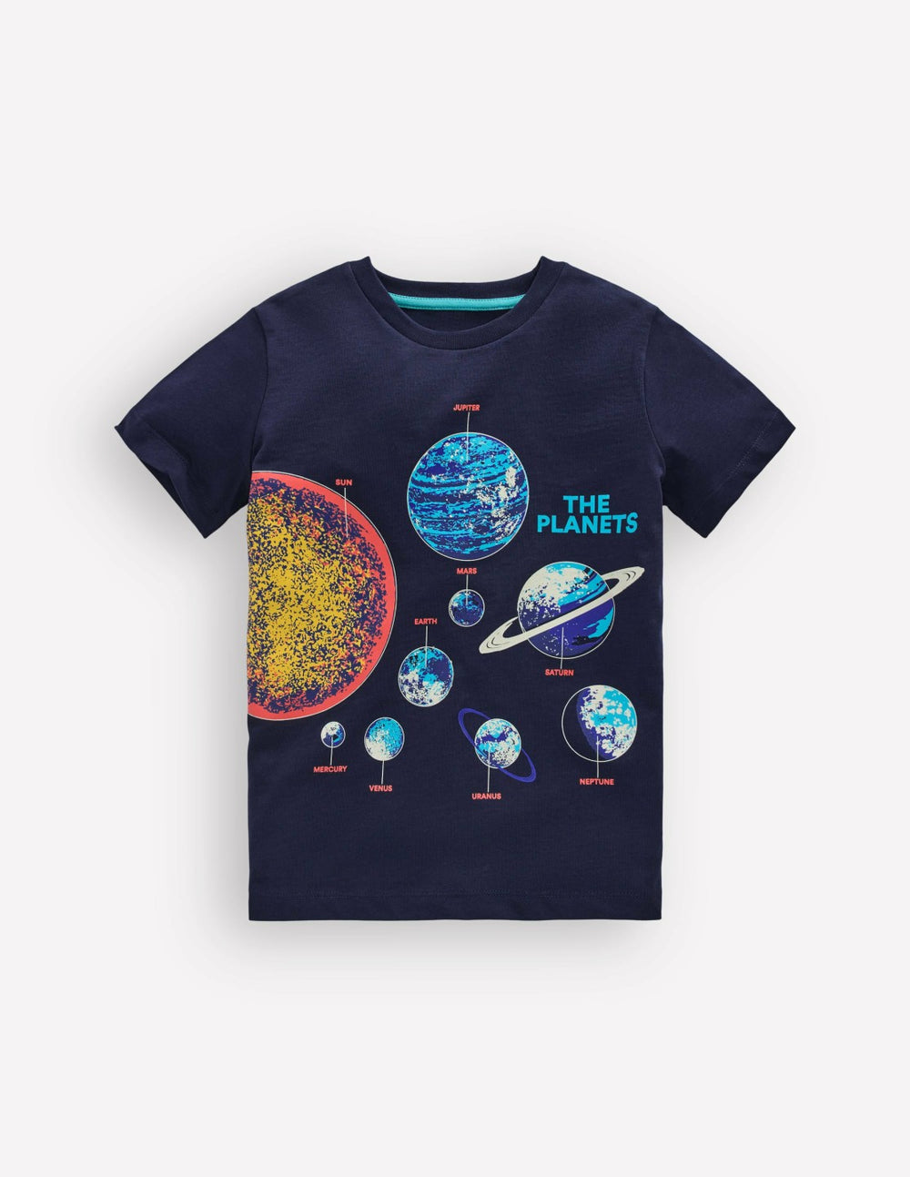 Glow-In-The-Dark T-shirt-Dark Blue Space / Boden On sale