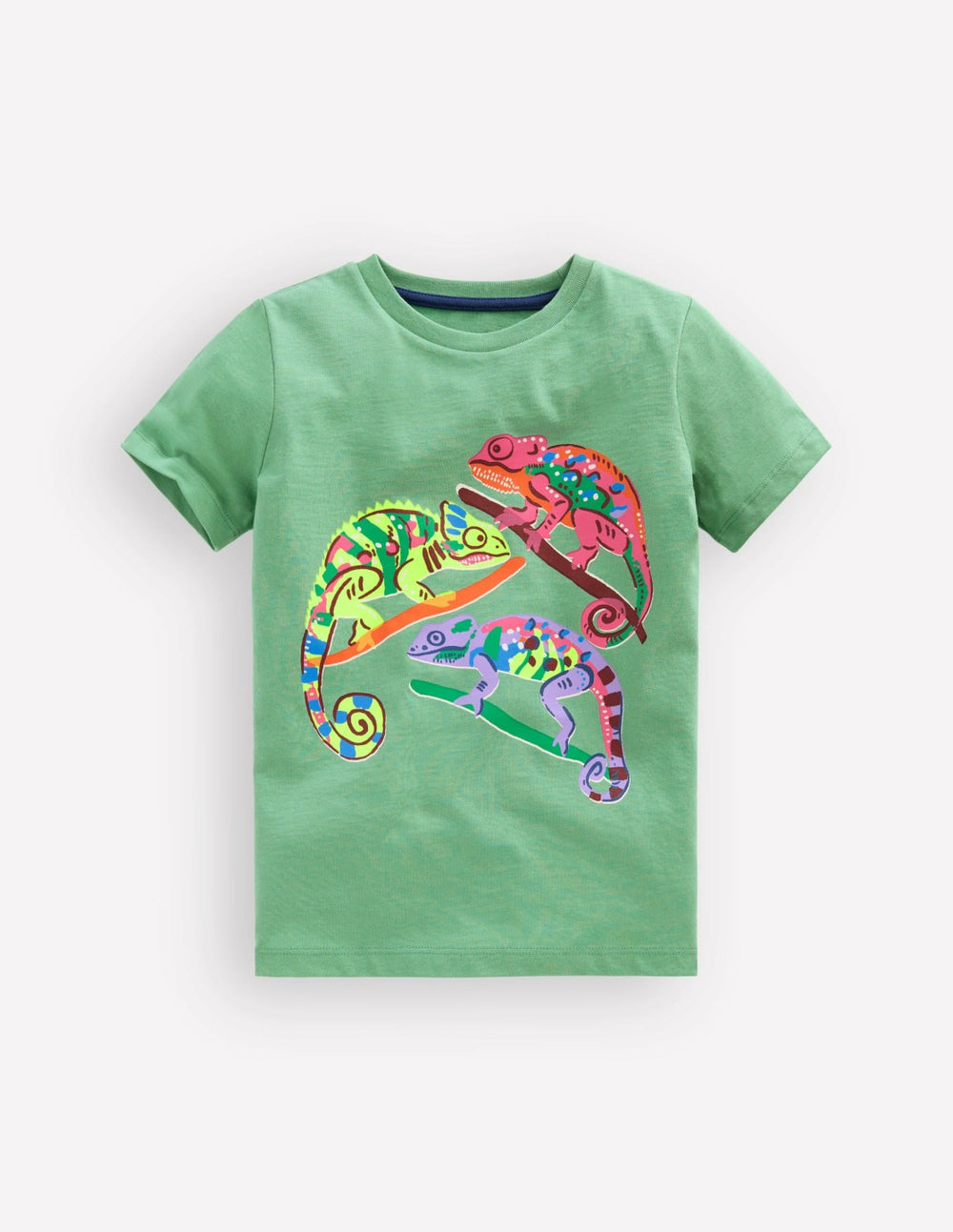 Short Sleeve Graphic T-shirt-Csarite Green Camelion / Boden