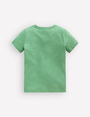 Short Sleeve Graphic T-shirt-Csarite Green Camelion / Boden