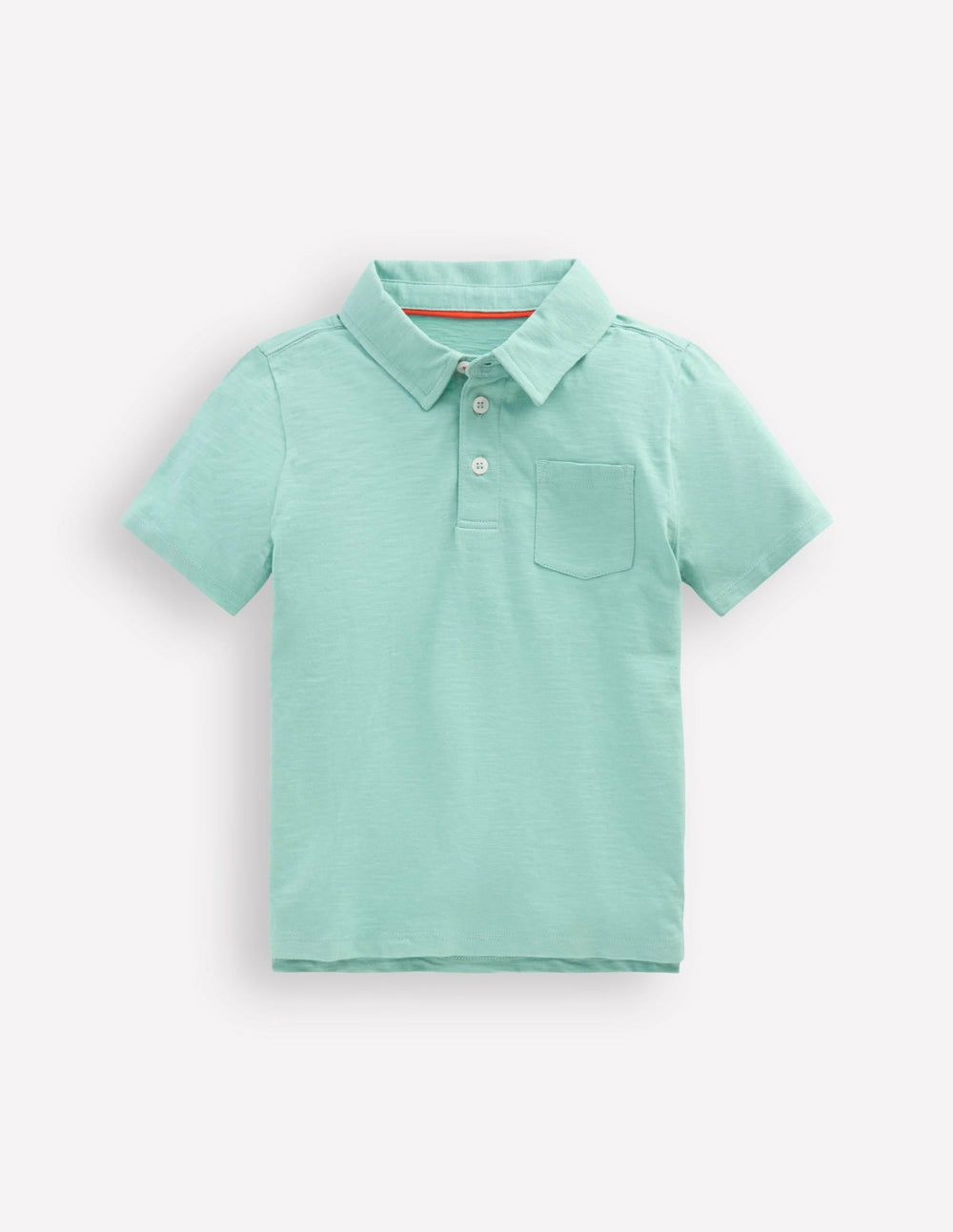 Slub Polo Shirt-Aqua Sea Blue / Boden Outlet