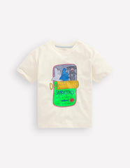 Relaxed Graphic T-shirt-Parchament Sardine Can / Boden Sale