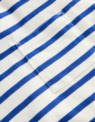 Layered Look T-shirt-Bright Blue/Ivory / Boden Outlet