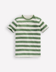Everyday Short Sleeve T-Shirt-Leprechaun/Ivory / Boden Discount
