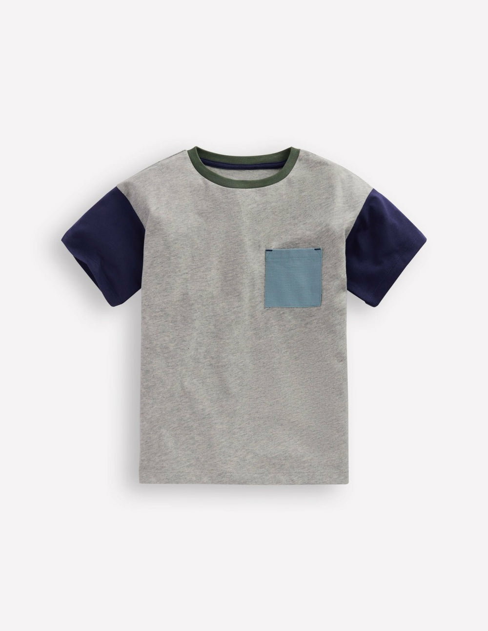 Relaxed Ripstop Pocket T-shirt-Grey Marl / Boden Online