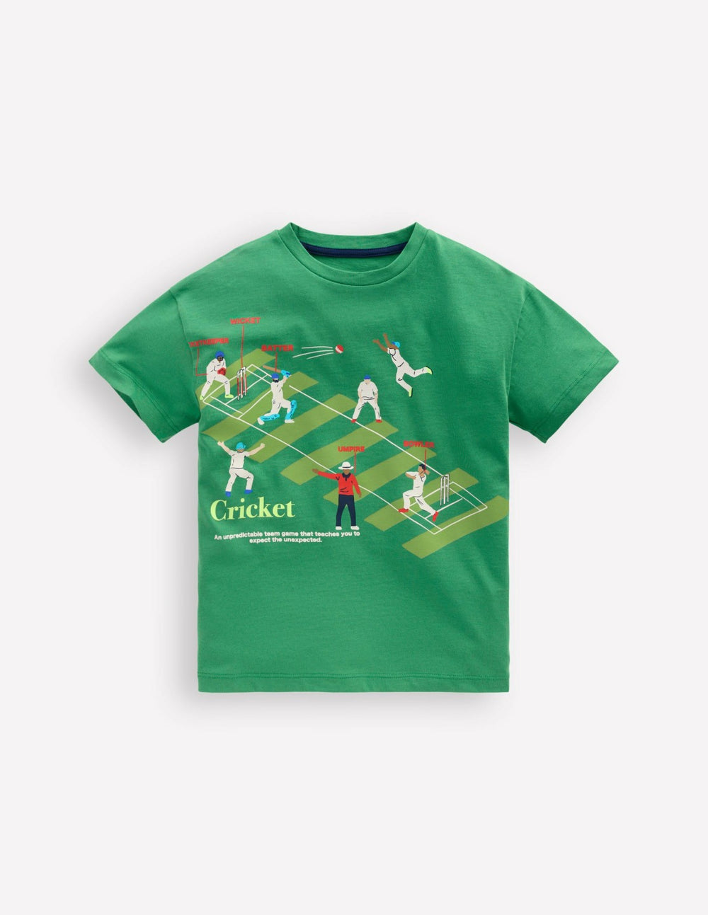 Relaxed Sport Graphic T-shirt-Rich Emerald Cricket / Boden us
