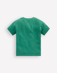 Garment Dye Relaxed T-shirt-Spruce Green / Boden Sale