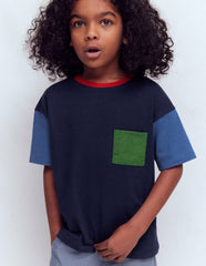 Relaxed Ripstop Pocket T-shirt-Delft/Artichoke/Medieval / Boden Discount