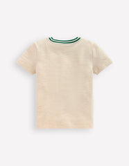 Short Sleeve Mid Weight Tee-Oatmeal Marl / Boden Sale