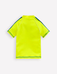 Short Sleeve Rash Vest-Acid Yellow / Boden Outlet