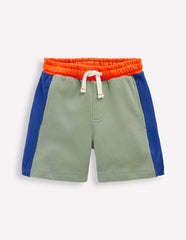 Colourblock Shorts-Green Colourblock / Boden Sale