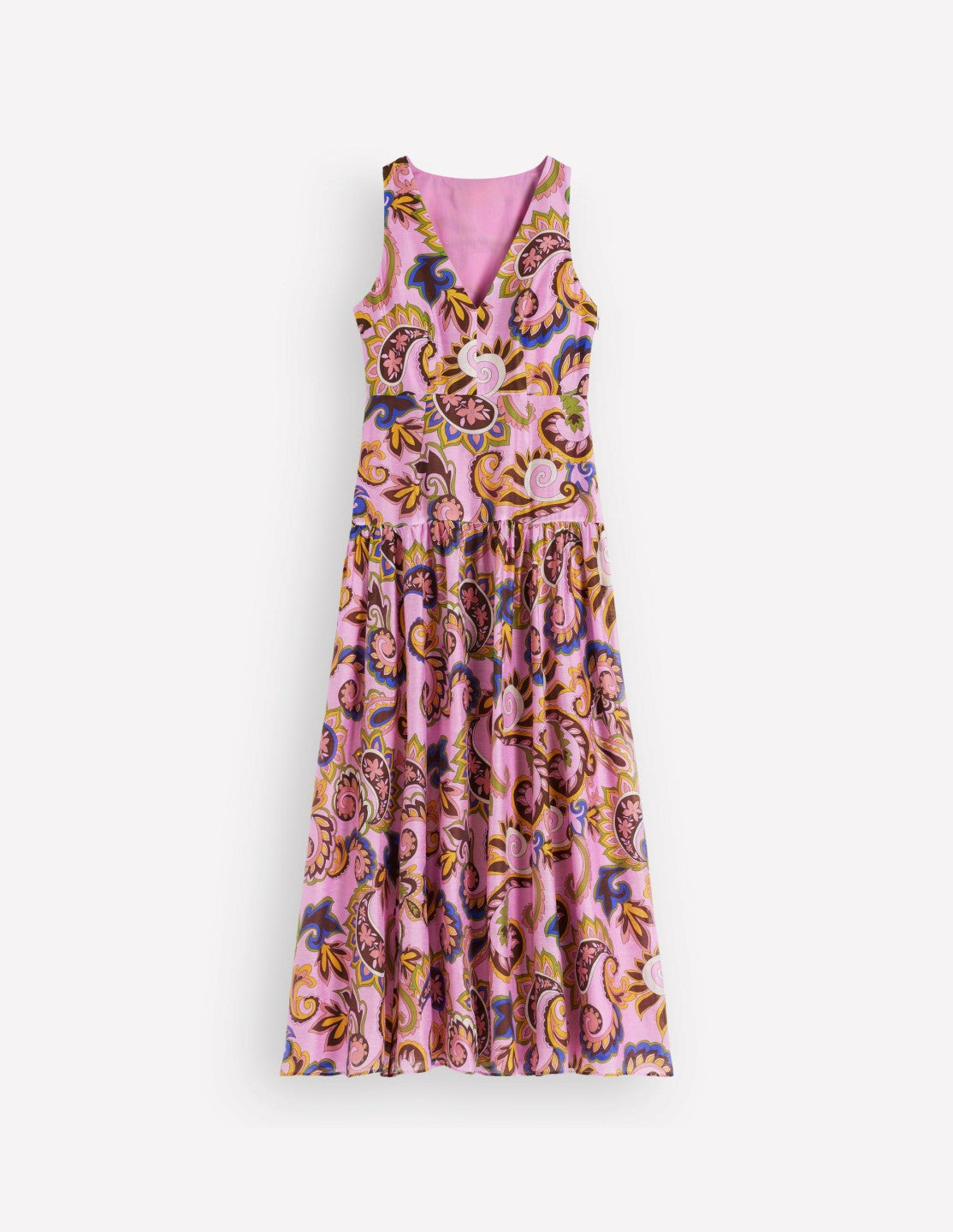 Drop Waist Sleeveless Dress-Multi Paisley Frenzy / Boden Discount