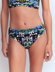 Classic Fold Bikini Bottoms-French Navy, Bloom Tapestry / Boden us