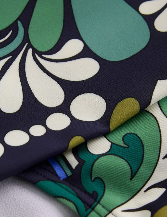 Classic Fold Bikini Bottoms-French Navy, Bloom Tapestry / Boden us