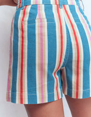 Primrose Denim Shorts-Stripe / Boden
