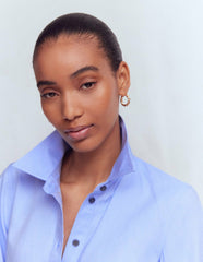 Puff Sleeve Oxford Shirt-French Blue / Boden Outlet