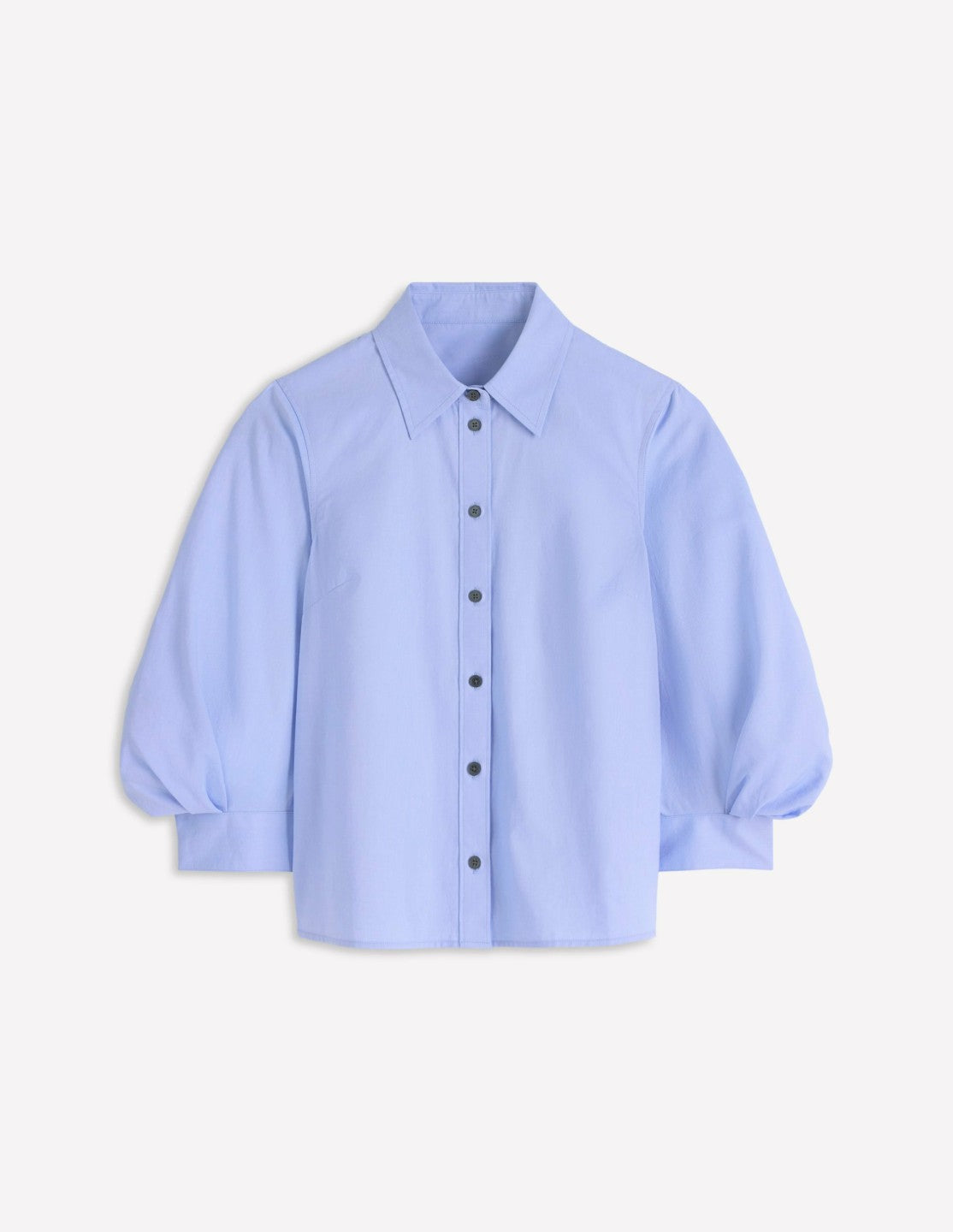 Puff Sleeve Oxford Shirt-French Blue / Boden Outlet