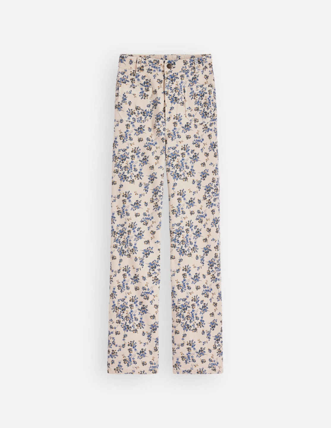 Straight Leg Pocket Jeans-Ivory Floral / Boden Discount