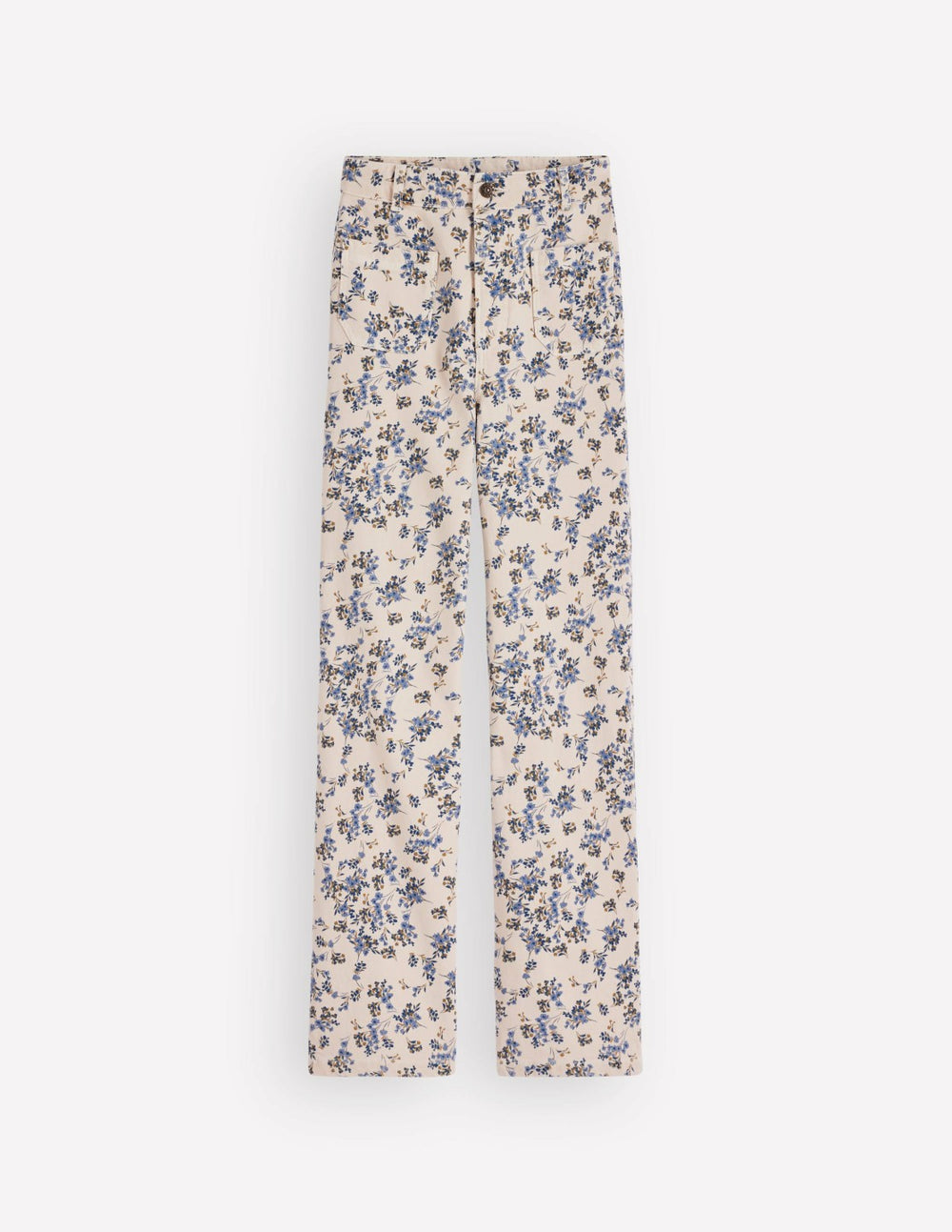 Straight Leg Pocket Jeans-Ivory Floral / Boden Discount