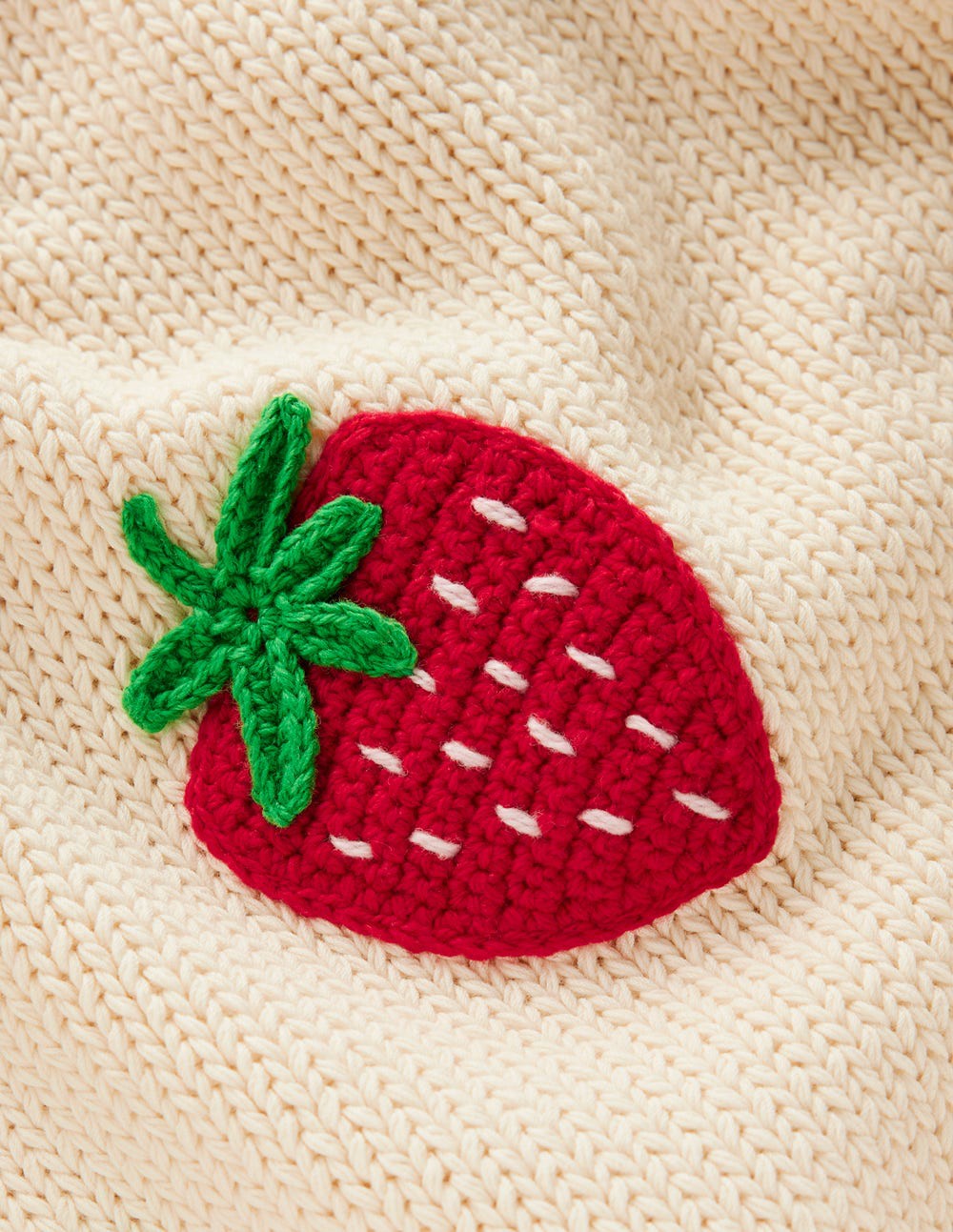 Margot Puff Sleeve T-Shirt-Warm Ivory Strawberry / Boden On sale