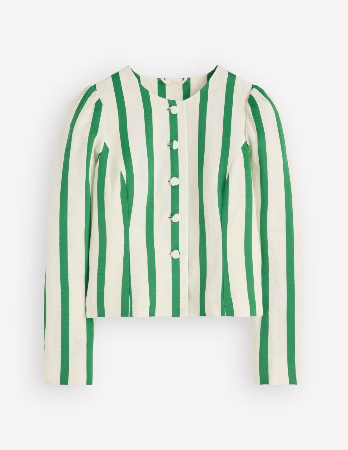 Salisbury Jacket-Ivory, Fresh Green Stripe / Boden us