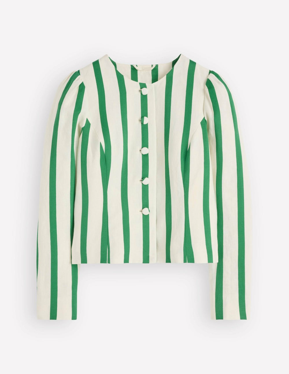 Salisbury Jacket-Ivory, Fresh Green Stripe / Boden us