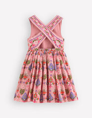 Harper Cross-Back Dress-Multi Diamond Floral / Boden Sale