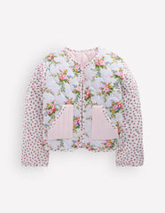 Reversible Quilted Jacket-Floral Hotch Potch / Boden