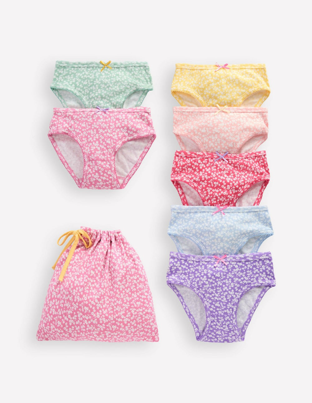 7-Pack Pointelle Underwear-Multi Ditsy Vine / Boden On sale