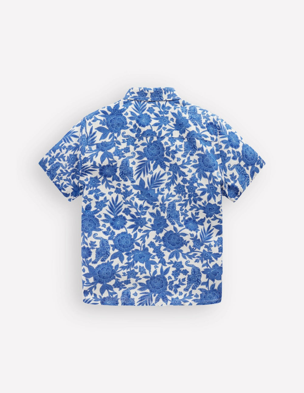 Cotton Linen Shirt-Jungle Woodblock / Boden Sale