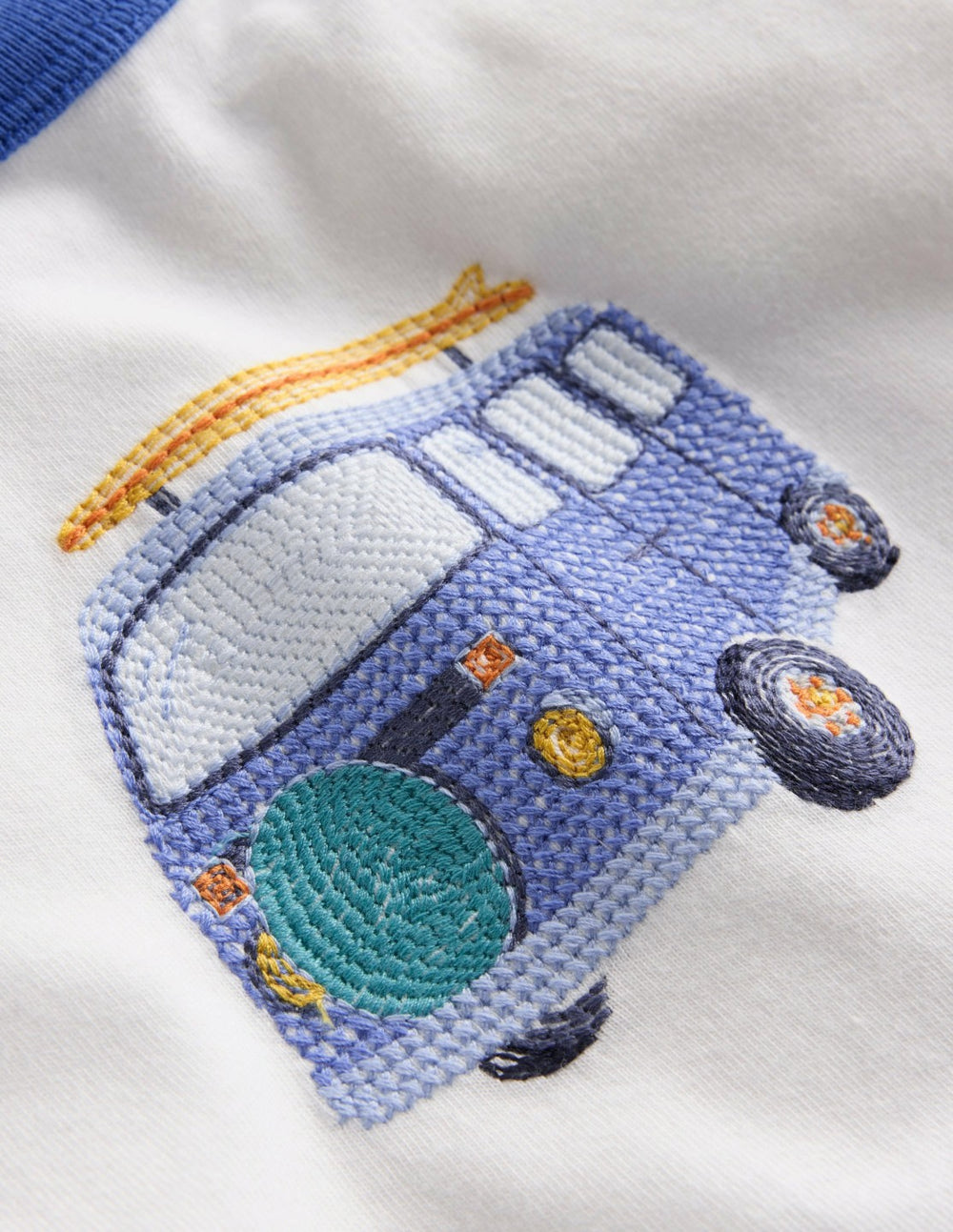 Logo Jersey Play Set-Blue Camper Van Stripe / Boden Online