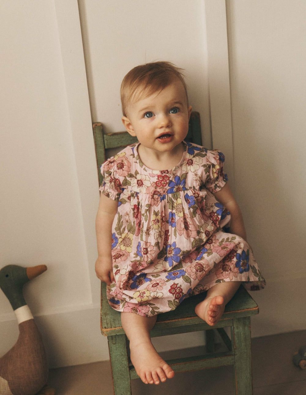 Gathered Woven Dress-Mid Pink Floral / Boden On sale
