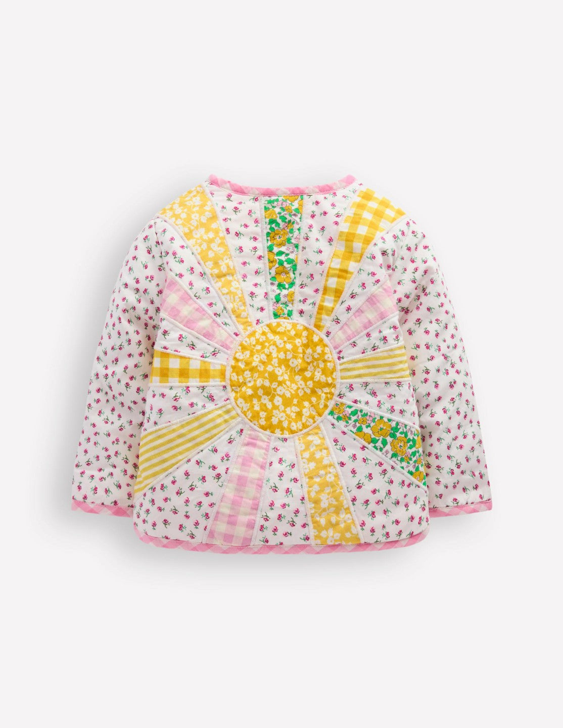 Appliqué Quilted Jacket-Patchwork Ditsy Sun / Boden us