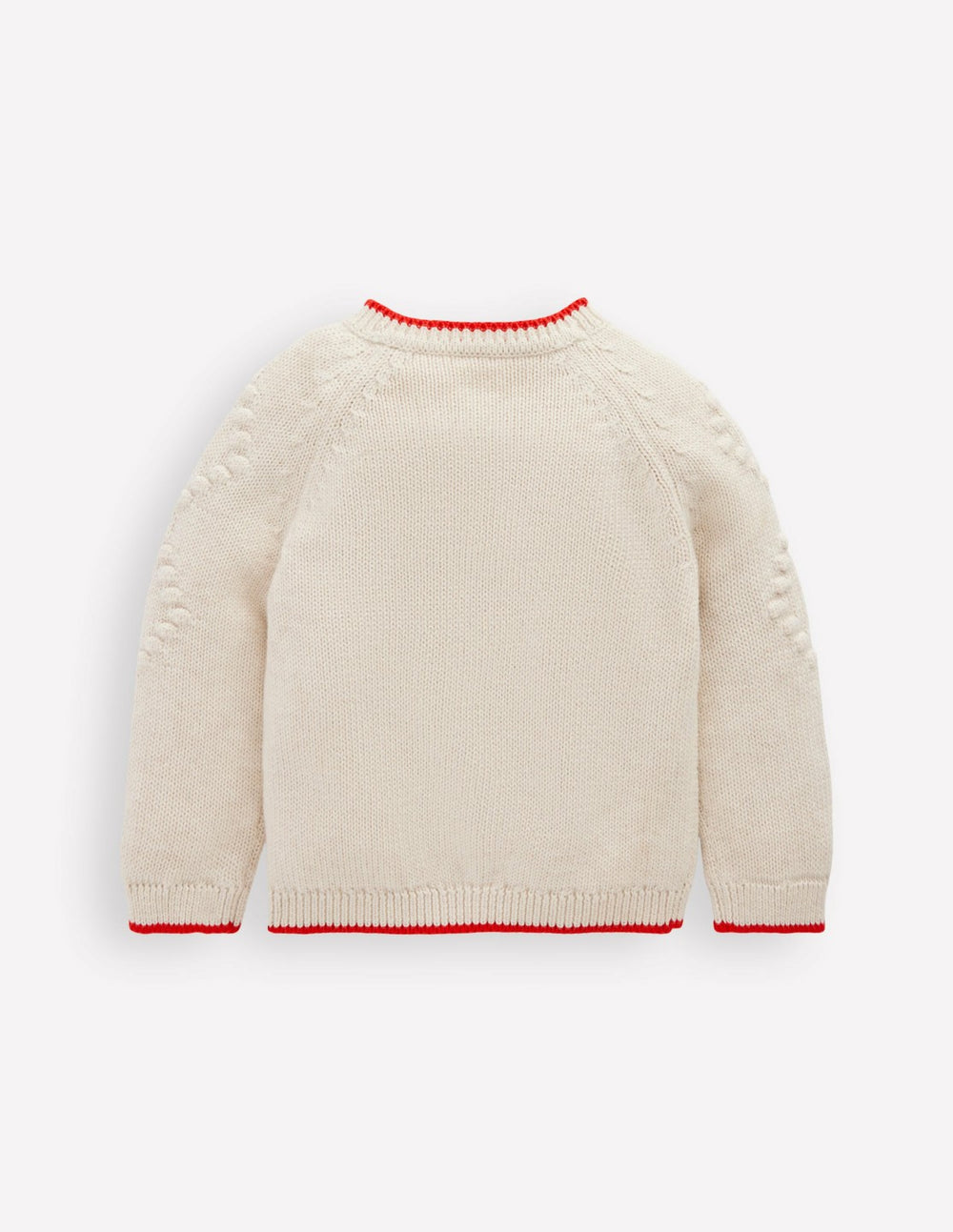 Cotton Embroidered Cardigan-Ecru Flowers / Boden