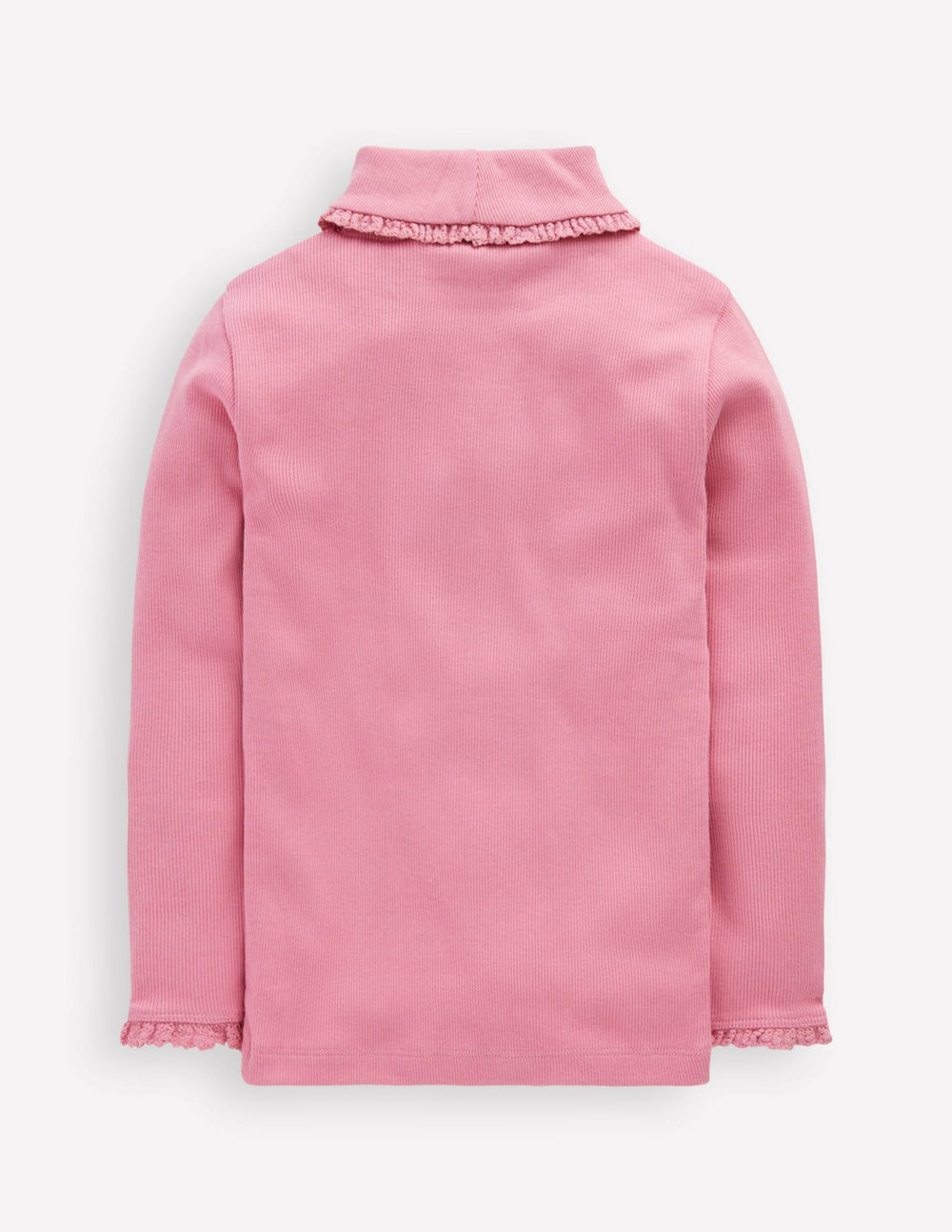 Ribbed Roll Neck Top-Pink Haze / Boden us