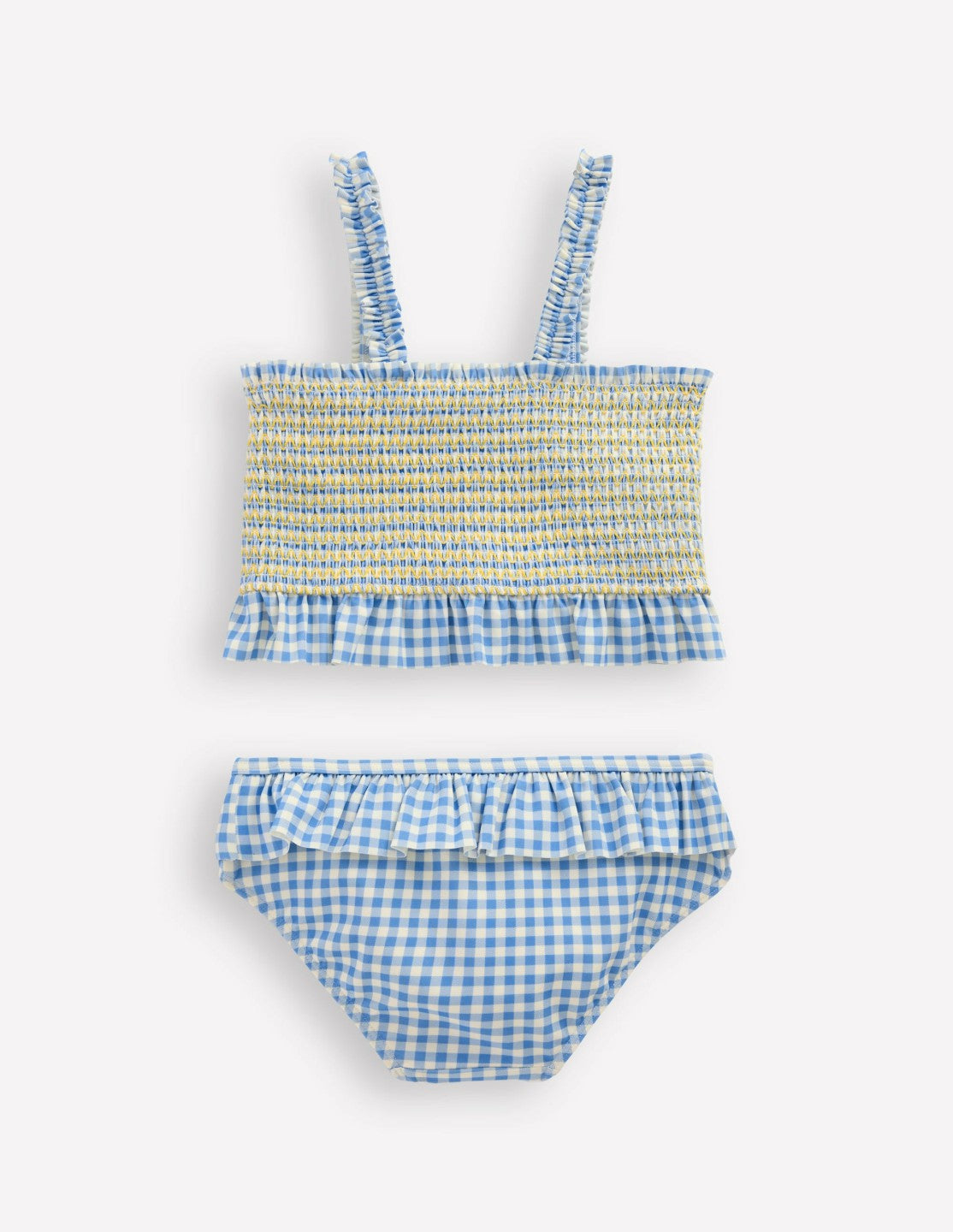 Pretty Peplum Bikini-Smocked Gingham Daisy / Boden Sale