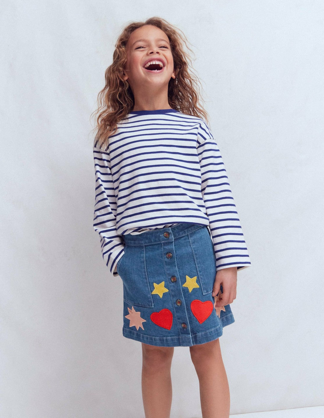 A Line Button Through Skirt-Mid Vintage Shapes / Boden Online