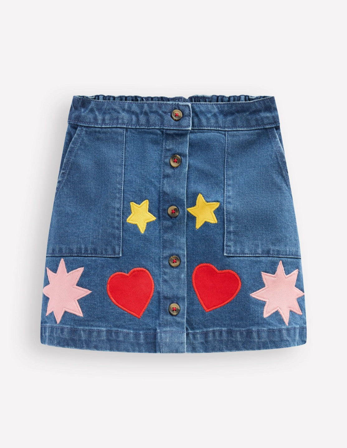 A Line Button Through Skirt-Mid Vintage Shapes / Boden Online