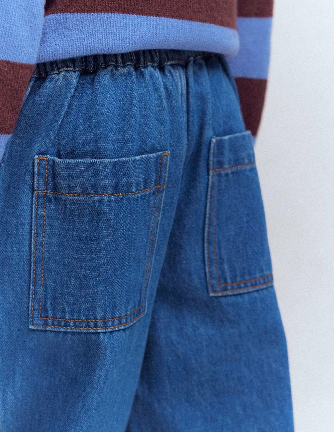 Pull-on Cuffed Jeans-Mid Vintage / Boden On sale