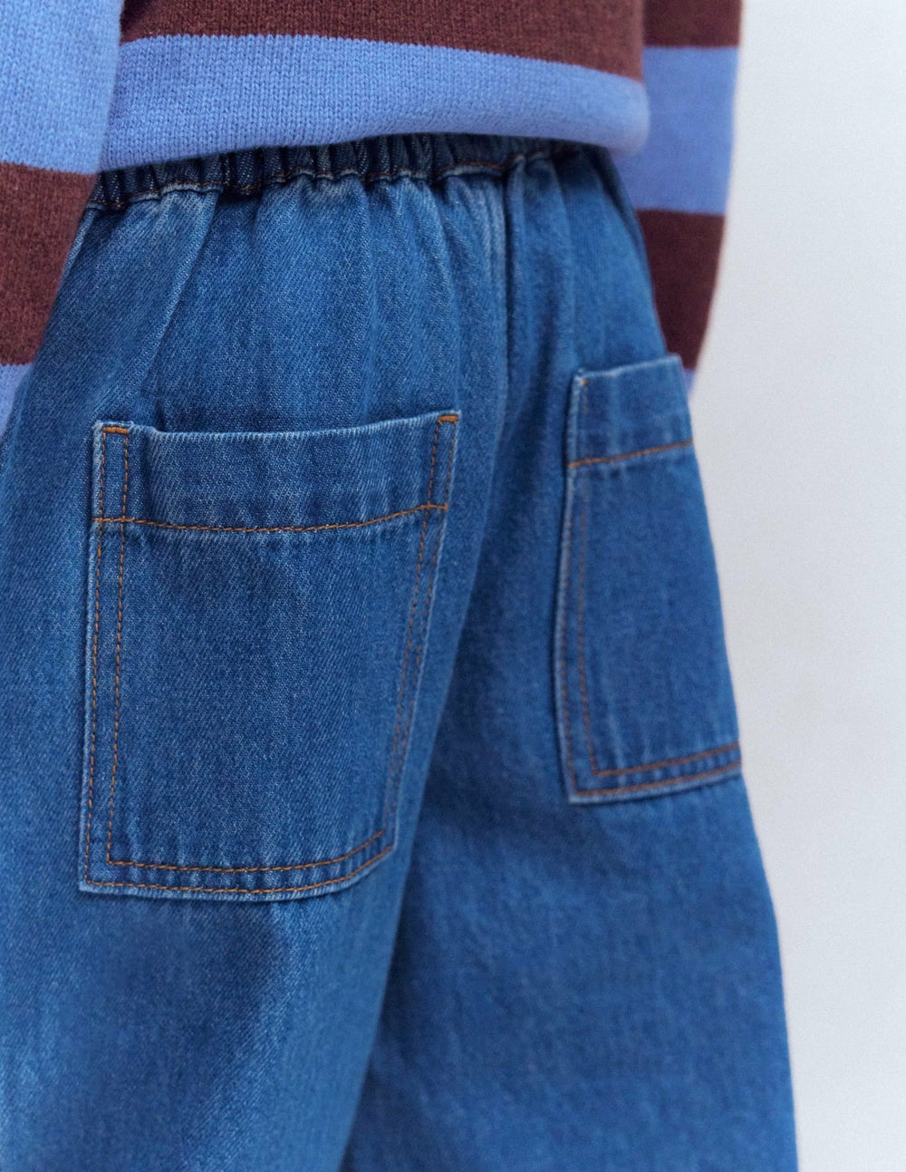 Pull-on Cuffed Jeans-Mid Vintage / Boden On sale
