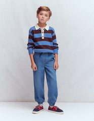 Pull-on Cuffed Jeans-Mid Vintage / Boden On sale