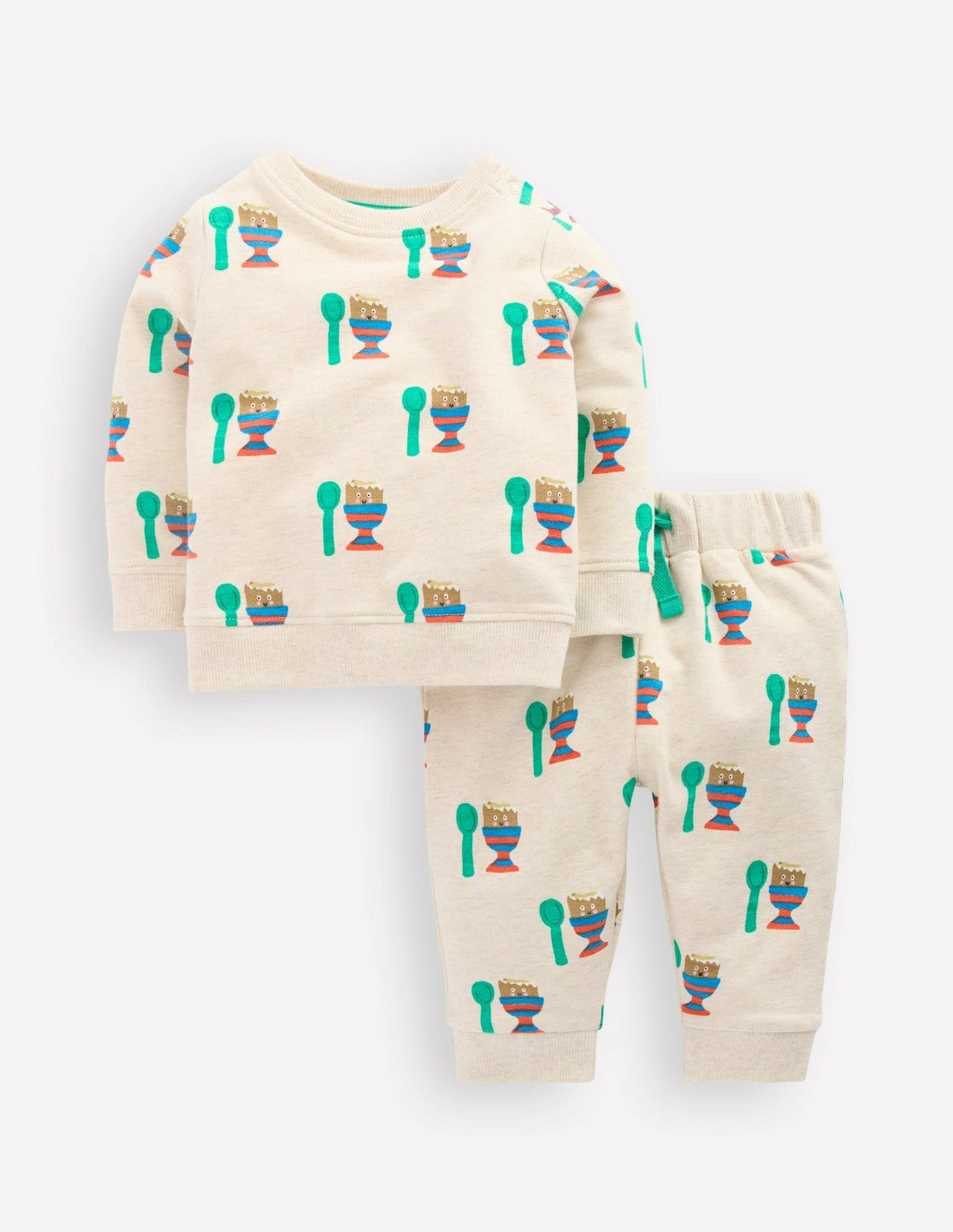Sweatshirt Play Set-Oatmeal Marl Dippy Egg / Boden us