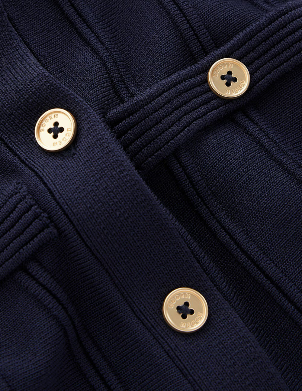 Cap Sleeve Knitted Dress-Navy / Boden