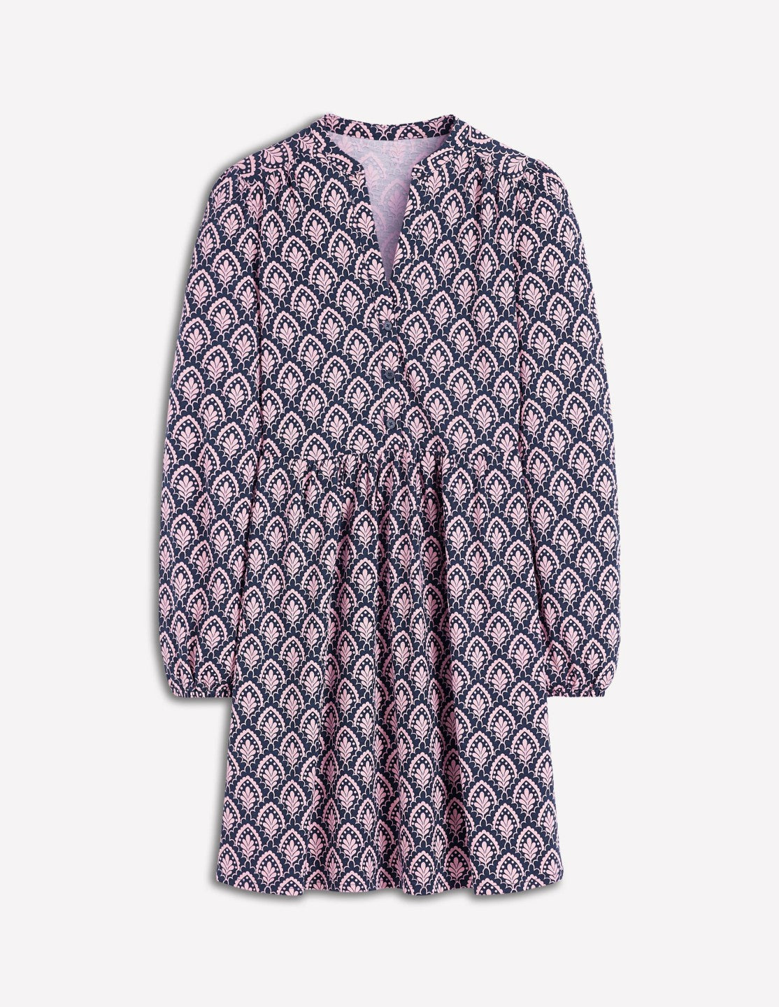 Amy Short Jersey Dress-Navy, Petal Terrace / Boden Sale