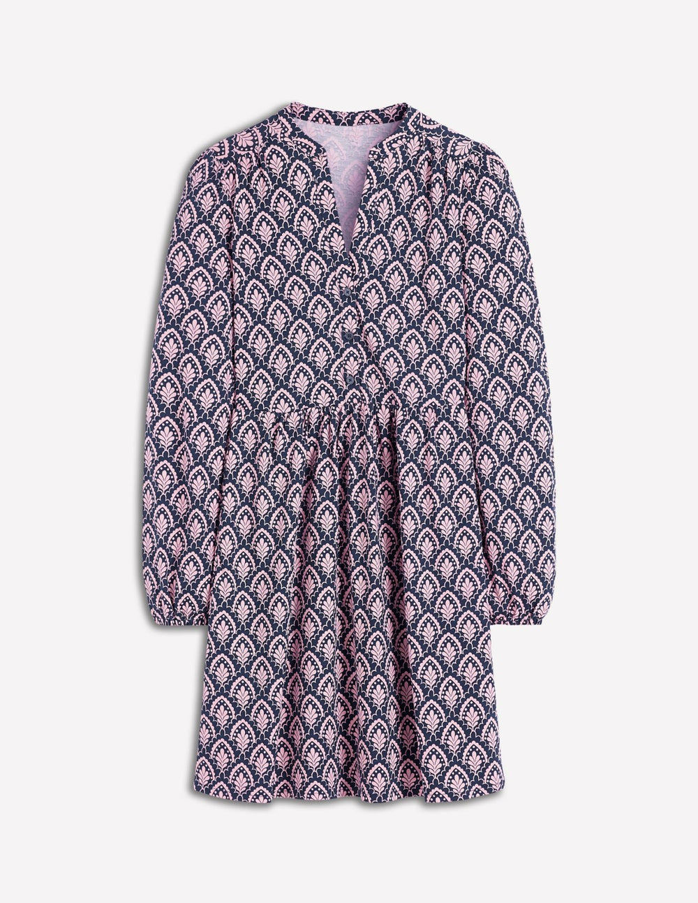 Amy Short Jersey Dress-Navy, Petal Terrace / Boden Sale