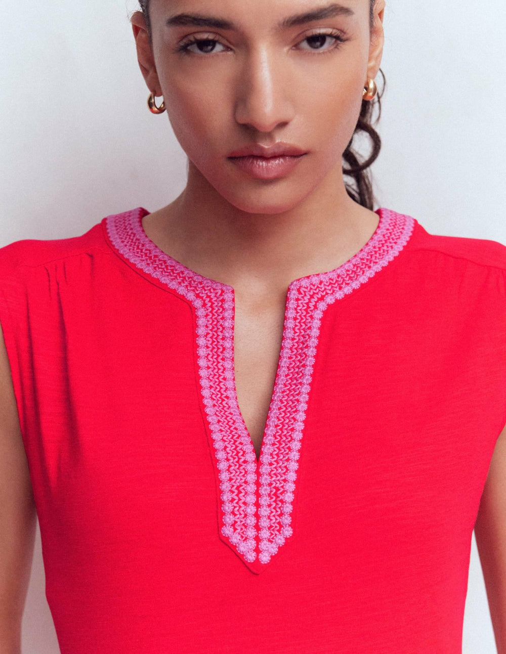 May Jersey Midi Dress-Poppy Red / Boden Online