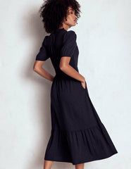 Lorelei Broderie Jersey Dress-Navy / Boden Discount